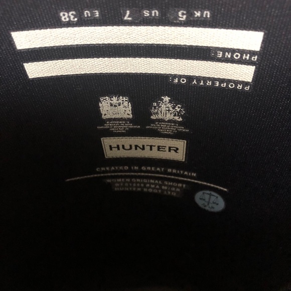 Hunter boots size 7 blue - Picture 5 of 5